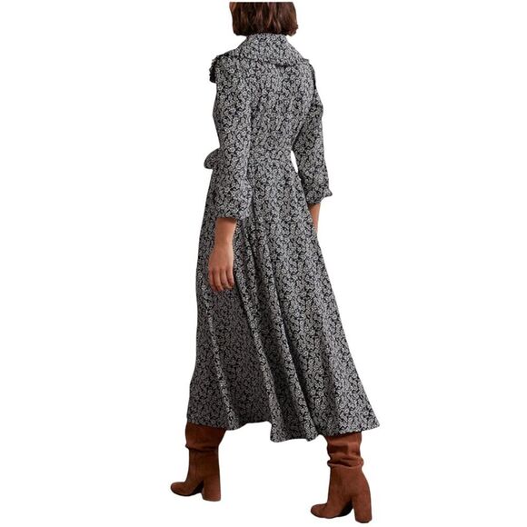 NWT Boden Long Sleeve Midi Floral Dress Size US 6 - Picture 3 of 9